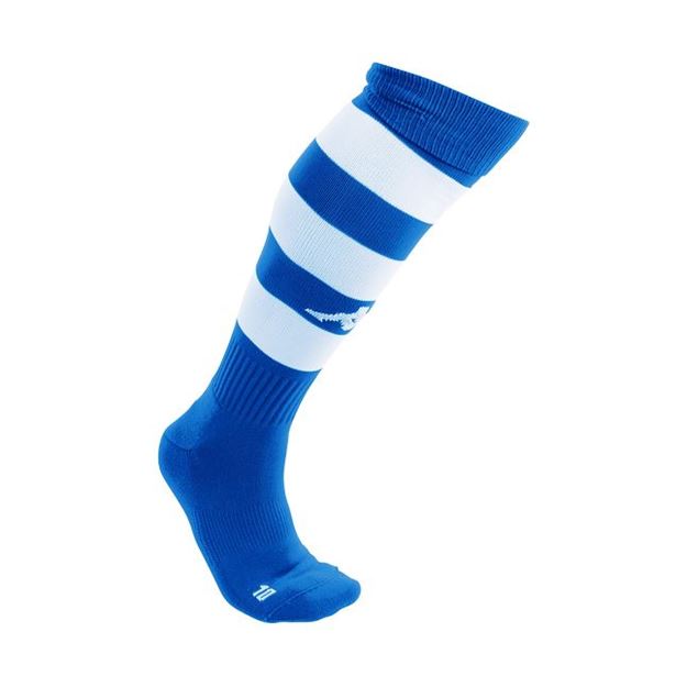 Picture of JUNIOR LIPENO x1 PAIR OF HIGH GOAL KEEPER SOCK IN ROYAL/WHITE